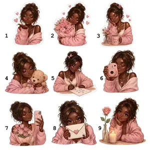 Black Girl Phone Grip – Beautiful Melanin Queen Design, Cute Aesthetic Phone Accessory For Happy Everyday Vibes