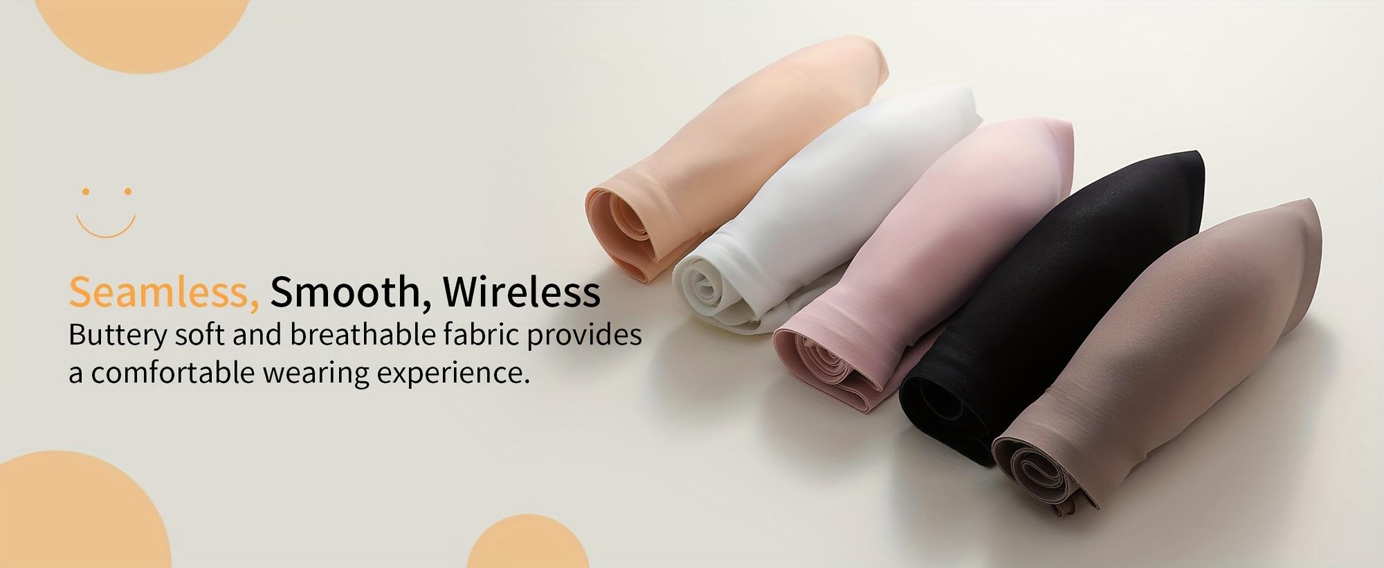 Seamless, Comfortable, And Supportive Women'S Bra with a Fixed Cup Design to Prevent Sagging And Side Bulge, Featuring No Underwire