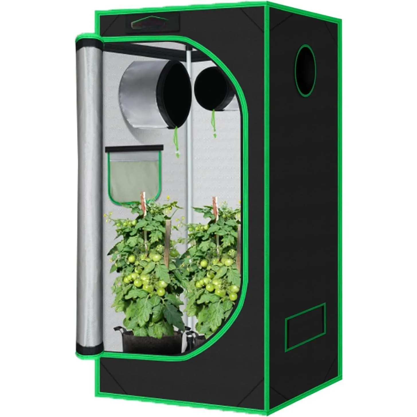 3x3 Grow Tent, 36"x36"x72" Growing Tent with Observation Window and Floor Tray for Hydroponics Indoor  Growing 3x3 Grow Room