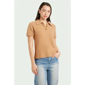 Gabby Cashmere Short Sleeve Polo