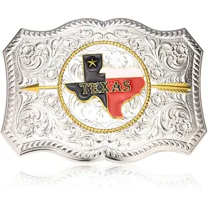 Belt Buckles for Men, Golden Soaring  Bull Large Western Belt Buckle for Halloween Christmas