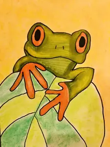 Add-On Art Project - Rainforest Frog L1 (ages 4+) Dot Guides Roll for Step-by-Step Learning & Motor Skills Enhancement
