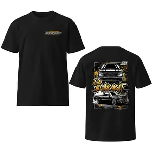 La Blak Kat Car Lover T-Shirt, Automotive Graphic Tee for Men, Stylish Car Enthusiast Shirt, Casual Streetwear Top