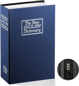Diversion Book Storage Box - Dictionary-Specific, 3-Digit Combination Lock, Sturdy Metal Home Security Safe for Money, Jewelry, Portable Safe Use for Home, Office
