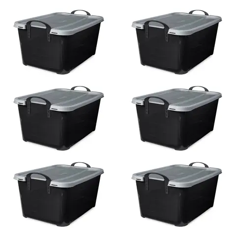 Life Story 55 Qt Stackable Home Organization Lidded Storage Container Organiser Plastic