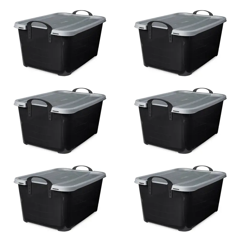 Life Story 55 Qt Stackable Home Organization Lidded Storage Container Organiser Plastic