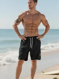 Men's Lightweight Breathable Surf Shorts, Casual Summer Vacation Swimwear, Comfortable and Stylish Beachwear for Men