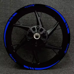 12Pcs/Set car wheel sticker reflective sticker decorative sticker motorcycle wheel hub sports letter sticker Rims Decal