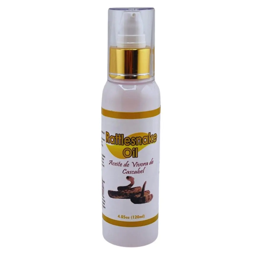 Rattlesnake oil 4.05oz 120ml Cleansing Oil for All Skin Types Skincare Acne & Massage Therapy Oil - Aceite de Vibora de Cascabel