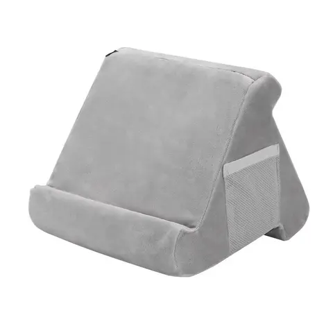 Luxury Tablet Pillow Stand Multi-Angle Neck Support for Kindle Fire iPad Pro Air, Spot Clean Soft Storage for Knees Office Bed Use Tablet Holder Stand Tablet Mount Stand Tablet Accessories