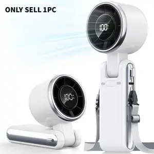 Portable Handheld Turbo Fan, Strong High-Speed Cooling Fan, Five Speed Settings, USB-C Rechargeable Mini Fan, Ideal for Travel, Outdoor, Summer