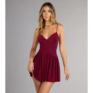 Flirt Factor V-Neck Skater Mini Dress