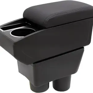 Car Armrest Box for Nissan Tiida C11, Car Console Organizer, Car Armrest Storage Box for Nissan Kicks, Car Armrest Box for Nissan Versa Almera 2020-2024, Car Center Console Arm Rest Double-Layer Storage, Car Organizers