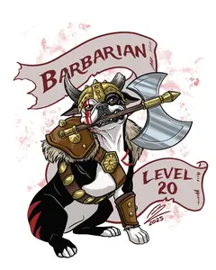 DUNGEONS & DOGGOS - Level 20 Barbarian Boston