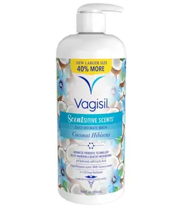 Feminine Wash for Intimate Area Hygiene, Scentsitive Scents, pH Balanced and Gynecologist Tested, Coconut Hibiscus