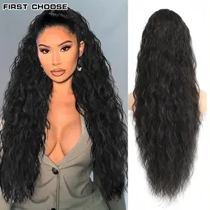 First Choose 26 Inch Clip in Ponytail Hair Extensions for Women, Long Curly Wavy Ponytail Hairpiece for Daily Party Use