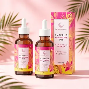 Caramela Beauty Cyperus Rotundus Oil 60ml/2oz, Natural Botanical Oil for Body Hair Reduction