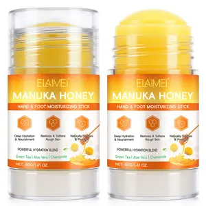 Elaimei Manuka Honey Hand & Foot Moisturizing Stick, Foot Moisturizer, Repair Soften Rough Skin, Winter Essential Skincare, 40g X 2 Bottles