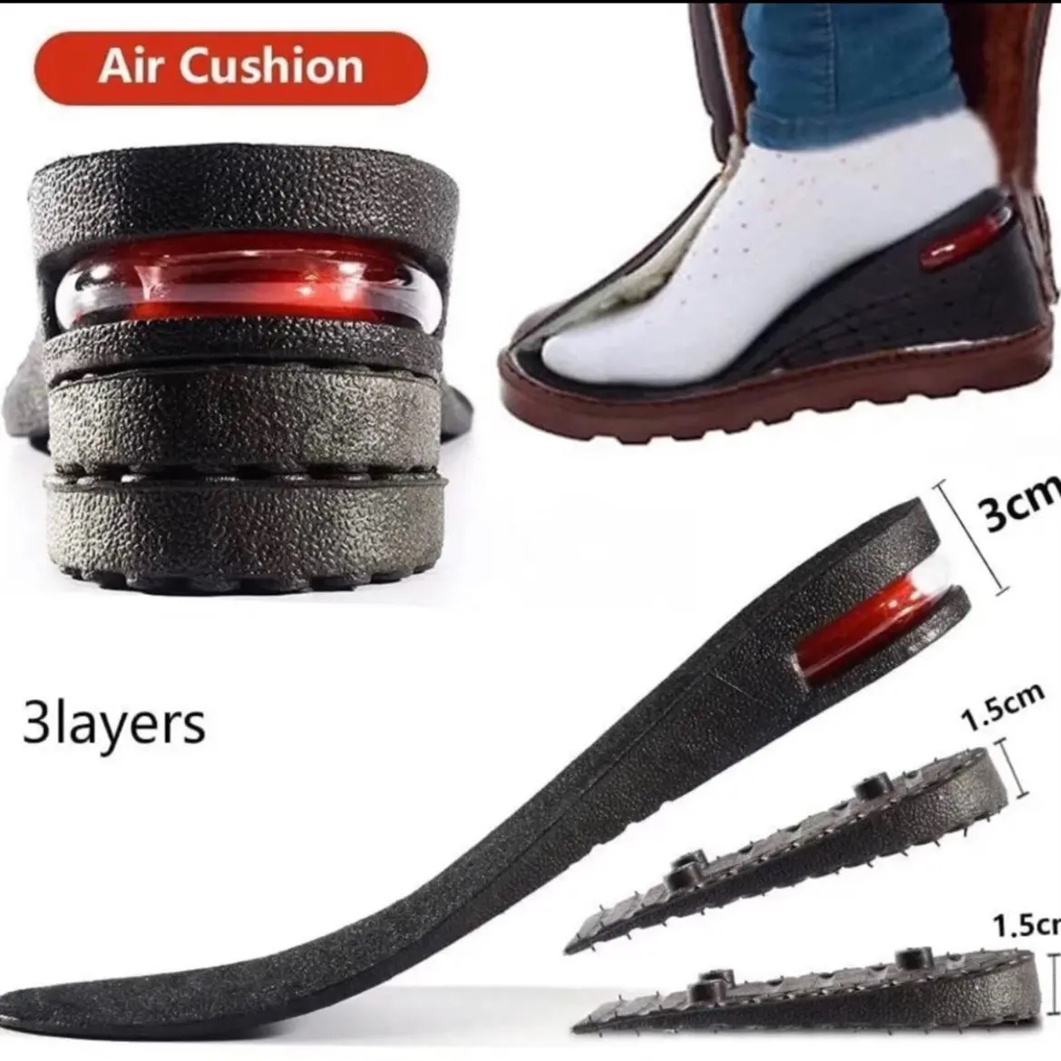 Invisible Height Increase Insole
