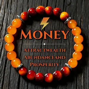 Crystal  Tiger Eye Elastic  Wholesale Natural Stone  Beaded   Prayer  Inspirational Gift Fashion Imitation  bracelet jewelry