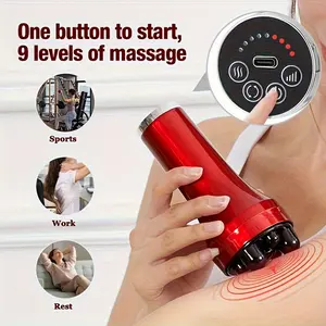 Household electric meridian brush leg abdomen shoulder neck massager scraping instrument relax body muscles Christmas gift, suitable for women, girlfriends, mothers, colleagues