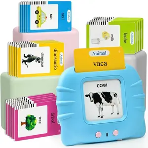 Bilingual English & Spanish Talking Flash Cards for Kids 224Sight Words Educational Language Learning Toy InteractiveVibrant Illustrations Early Childhood Education for Boys & GirlsDurable Safe Perfect for On-the-Go Learning Animal Cow
