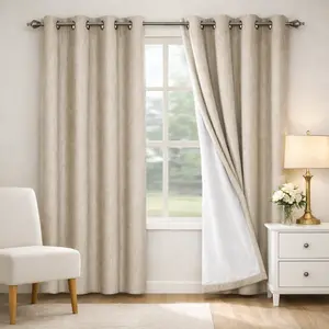 ALTANSOOK Full Blackout Curtains Faux Linen Texture 52" Wide 3-Pass Coated Fabric Total Darkness Thermal Insulated Pack of 2 Panels Hotel-Grade Sleep Solution