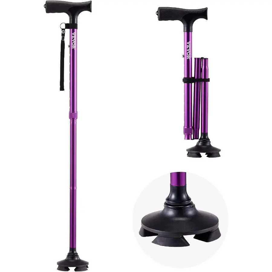 4-Feet Folding Purple