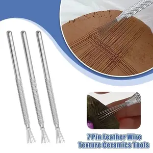 3pcs Ceramic Pottery Tools Set, Polymer Clay Sculpting Kit, DIY Craft Supplies, Ideal for Art & Creative Projects, Durable Design