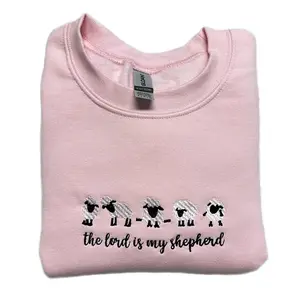 Lord is my Shepherd Embroidered Crewneck
