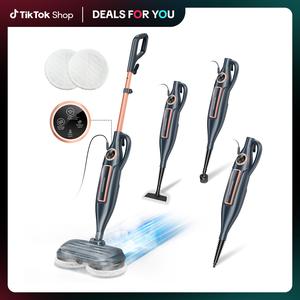 [DealsForYouDays]]DEVOAC 10-in-1 Electric Steam Mop with Detachable Handheld Steamer Lightweight for Walls Floors,Tiles Tackles Grease&Sticky Messes,Steam Cleaner For House, Multi-Accessories Portable Cleaning