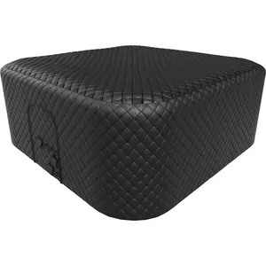 Naudacaa Insulated Inflatable Hot Tub Thermal Cover, Energy Efficient Hot Tub Cover, Inflatable Hot Tubs Full Coverage for Keeping Warm Extra Insulation and Dustproof