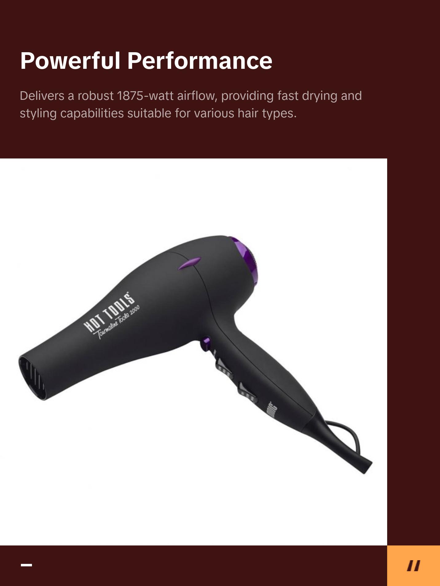 HOT TOOLS TOUR TOOLS DRY BLK