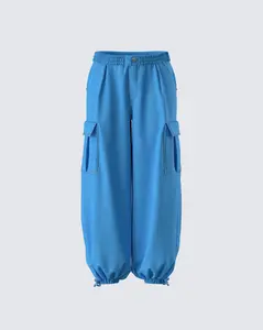 Darby Blue Denim Parachute Pant