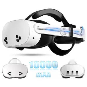 10000mAh Battery Head Strap for Meta Quest 3/3S - Elite Strap with Battery Pack Accessories Fast Charger to Extend Quest 3/3S 2-4H Playtime - VR Stocking Stuffers for Men - Mens Stocking Stuffers