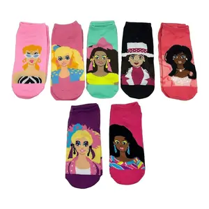 Barbie Ladies' Dreamhouse Gift Box No-Show SockSet - 7 Pair Barbie Ladies' Dreamhouse Gift Box No-Show SockSet - 7 Pair