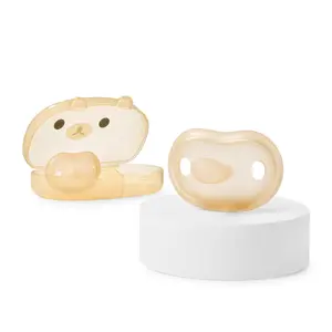 Newborn Silicone Pacifier, Ultra-Light One-Piece, Sensitive-Skin Shield, for Breastfed Babies, 0-6 Months, BPA-Free, 2 Pack