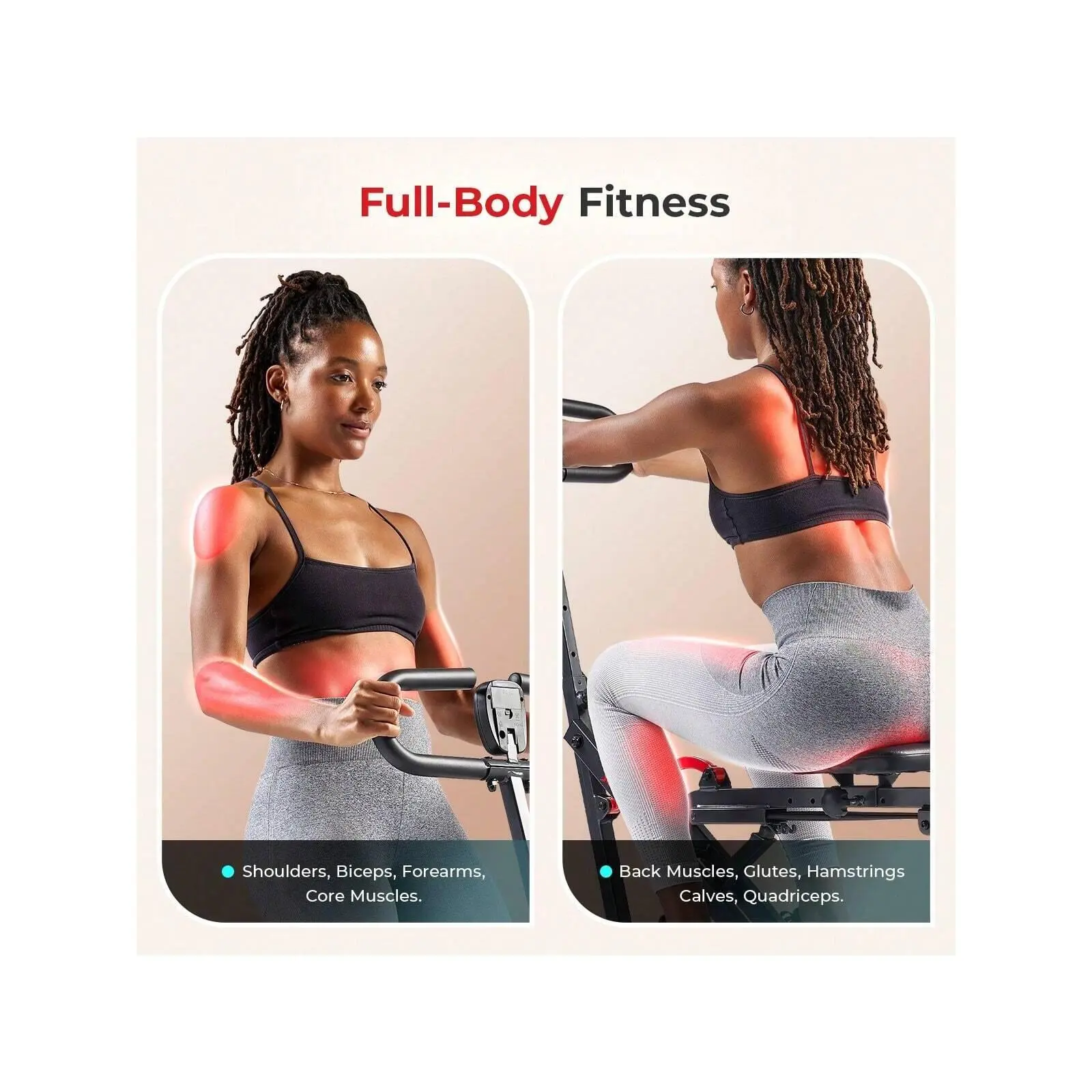 Fitness equipment  Smart Upright Row N Ride Exerciser Squat Assist Trainer For Glutes Workout With Adjustable Resistance Easy Setup Foldable Glute Leg Exercise hine Sunny Health Fiess NO. 077SMART Strength training