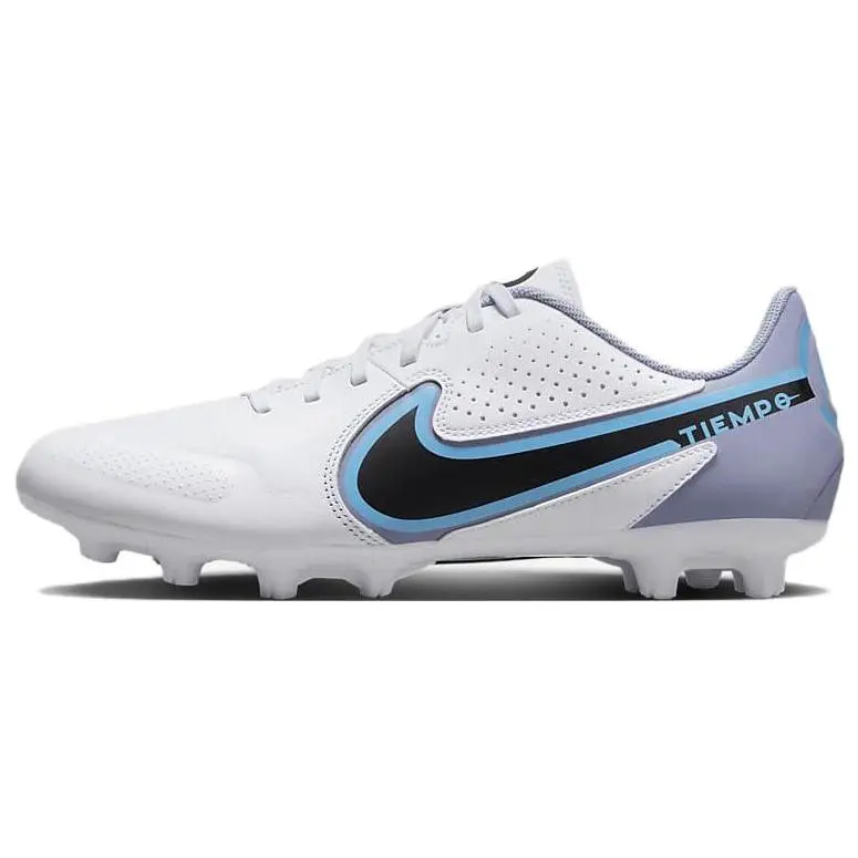 Men's Nike Tiempo Legend 9 Academy Low-Top HG Soccer Footwear - Cushioned, Traction-Enhanced for Hard & Artificial Grass - House White Official Maison Mihara Shoes