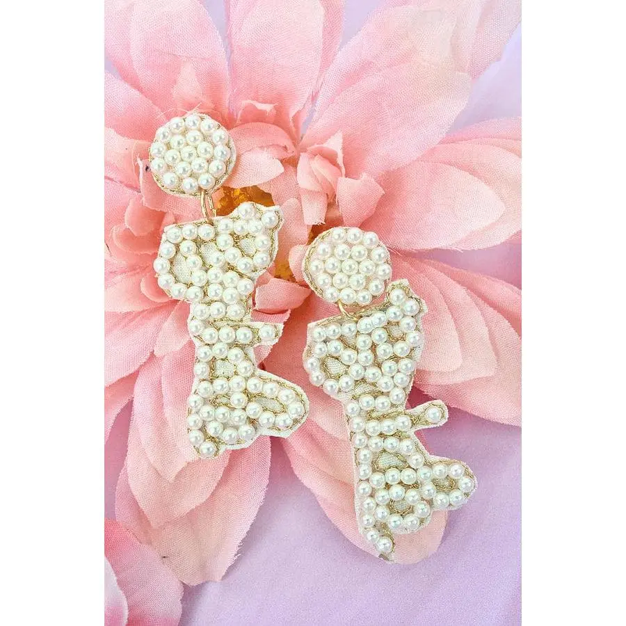 BRIDE beaded earrings