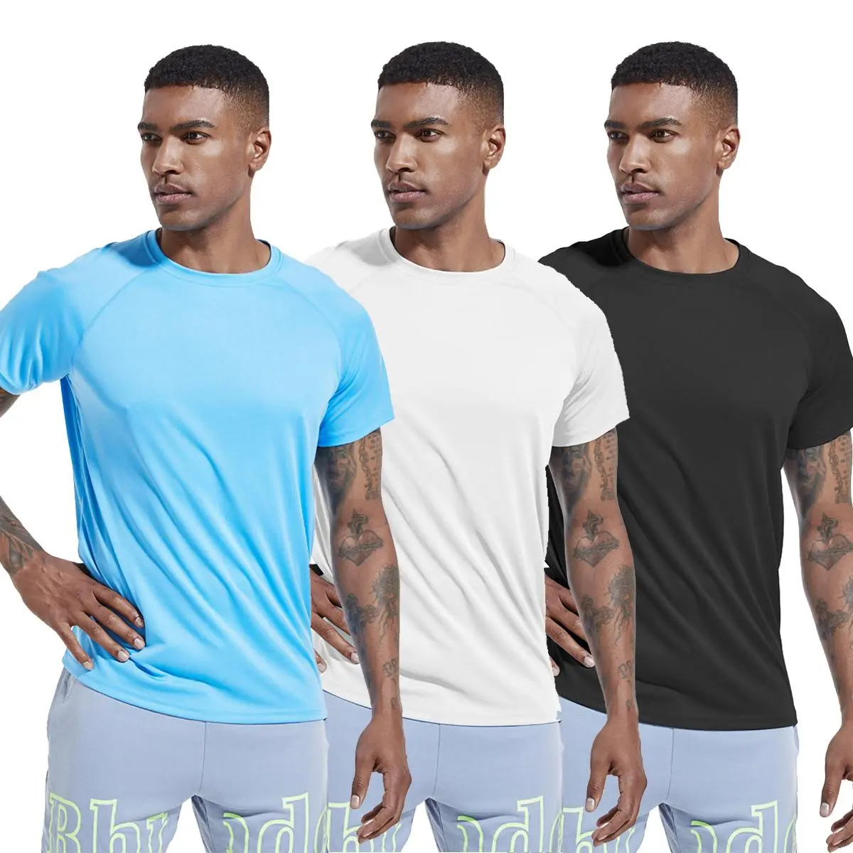 Rash Guard Men Short Sleeves Shirt UPF 50+ Elastic Rash Vest Loose Fit Swimming Top Quick Drying Running Vest Sports Top Lightweight Quick SPF Sun Protection Tee Shirts Workout