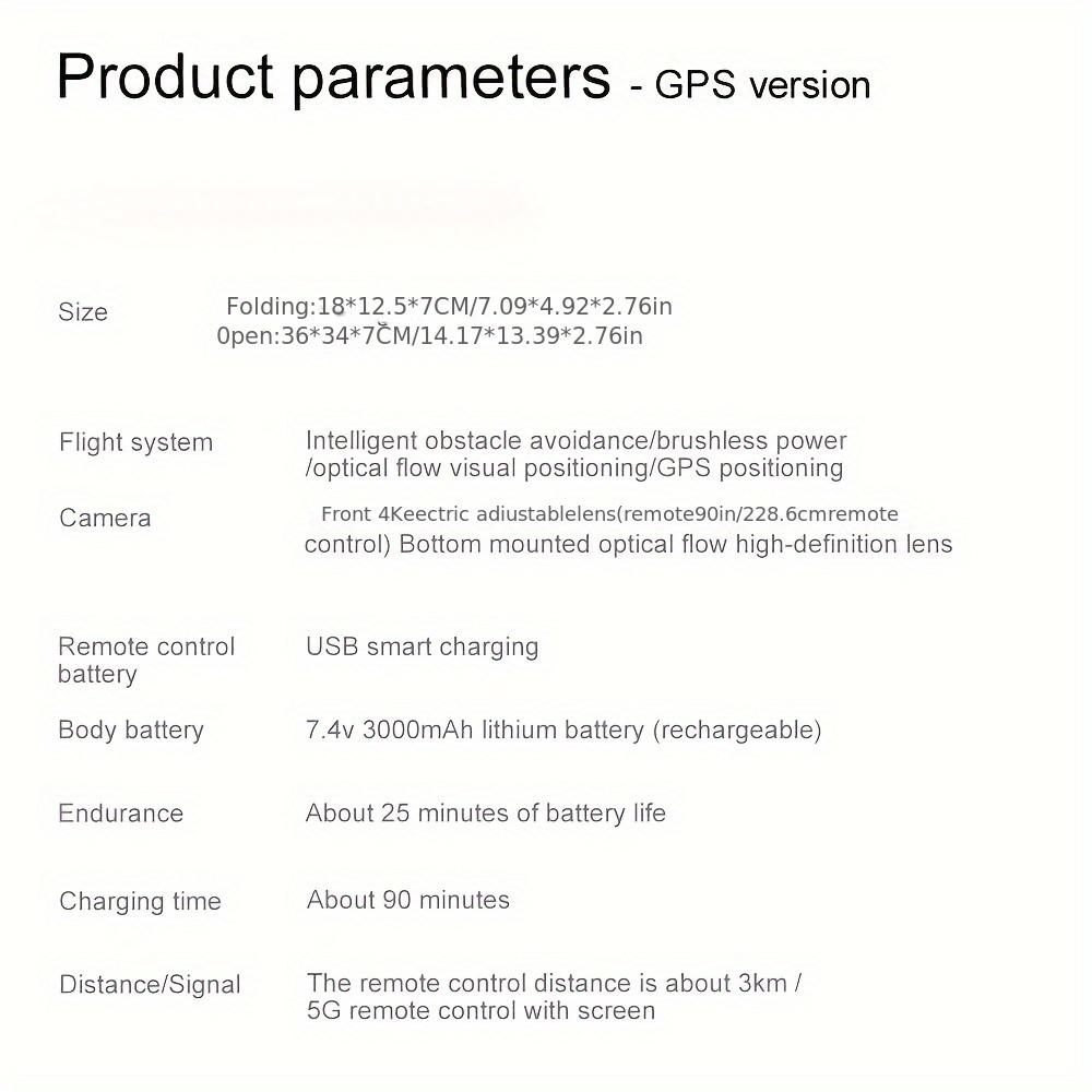 V168 MAX GPS Drone, 4K HD Dual Camera, 360° Smart Obstacle Avoidance, FPV Flight, Optical Flow Positioning, Quadcopter, Suitable for Adults and Beginners, HD Large Screen Remote Controller, 6-Axis Gyroscope, 2 Batteries + SD Card + Carrying Case Set