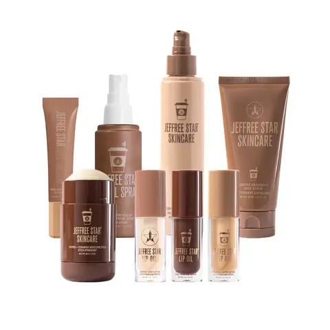 Ultimate Wake Your Ass Up Bundle - Includes Wake Your Ass Up Eye Cream,  Coffee + Ceramide Moisture Stick, Wake Your Face Up Caffeine Mist, Caramel Latte + Dark Roast + Coffee Drip Lip Oil, Daily Drip Coffee Cleansing Oil, & Coffee Grounded Face Scrub