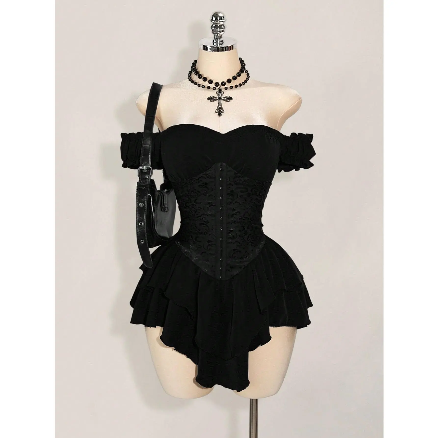 classics lover off-the-shoulder satin a-line mini dress - TikTok Shop classics lover off-the-shoulder satin a-line mini dress - TikTok Shop