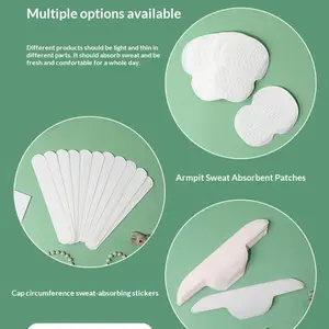 3 Pack Ultra-Thin Sweat Patches, Underarm Sweat Pads, Collar Anti-Sweat Stickers, Hat Brim Patch, Unisex Invisible Breathable Deodorant