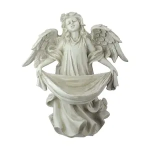 Northlight 18.5" Serene Angel Bird Feeder Garden Statue