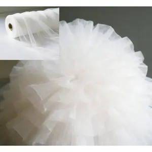 Christmas Dreamy Soft White Sheer Fabric | 54-Inch Wide x 40 Yards（120ft）Bulk Roll - Perfect for Weddings & Home Styling& Luxury decoration& Christmas