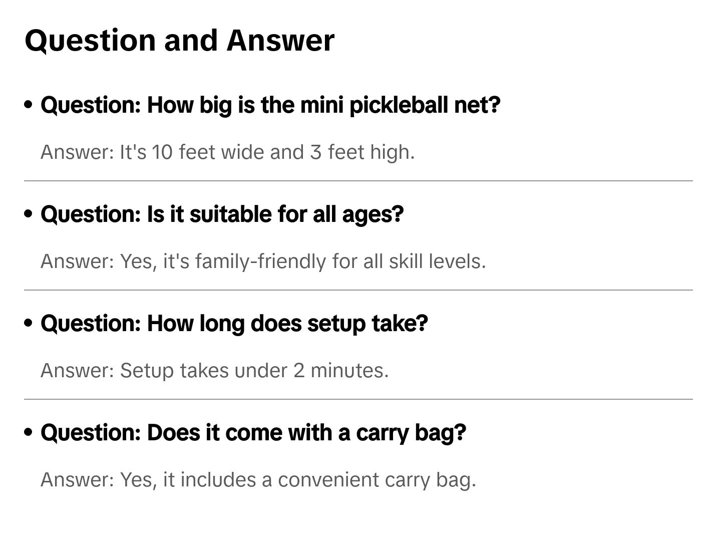 Dink Trainer by CORE | Family Fun Pop Up and Play Mini Pickleball Net | 10 Feet