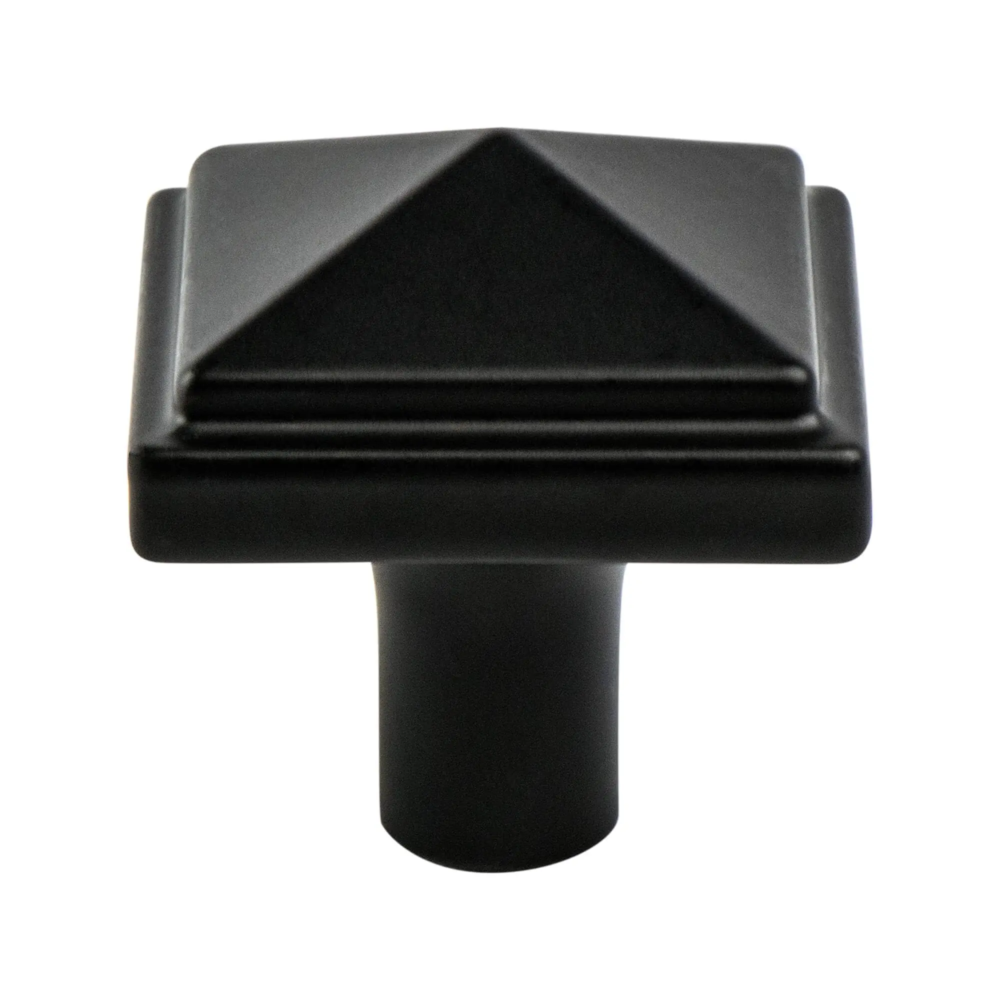 Berenson 3049-155-P 1.187 in. dia. Rhapsody Knob with Satin Black