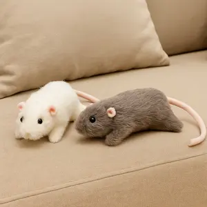 Realistic Soft Plush Mouse Doll, Cute and Rodent with Ears, Perfect for Kids and Collectors, Durable Toy, Home Decor Gift, Cuddly Stuffed Animal